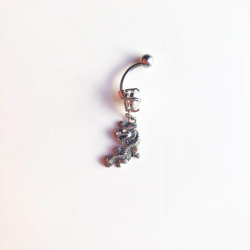 DANGLING CHINESE DRAGON BELLYRING